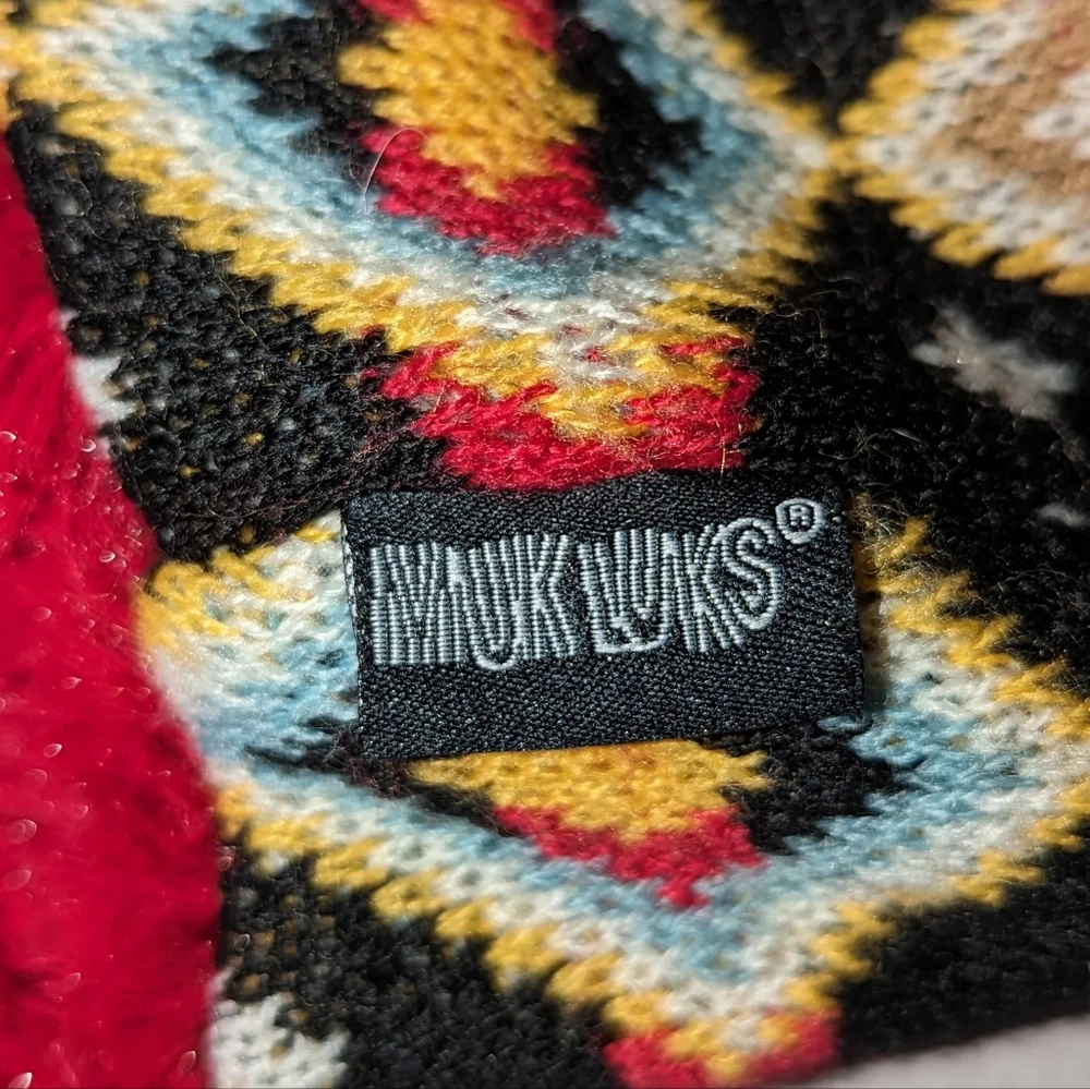 Muk Luks Faux Fur Lined Knit Tassel Hat with Ear Flaps Hot Pink - Picture 3 of 7